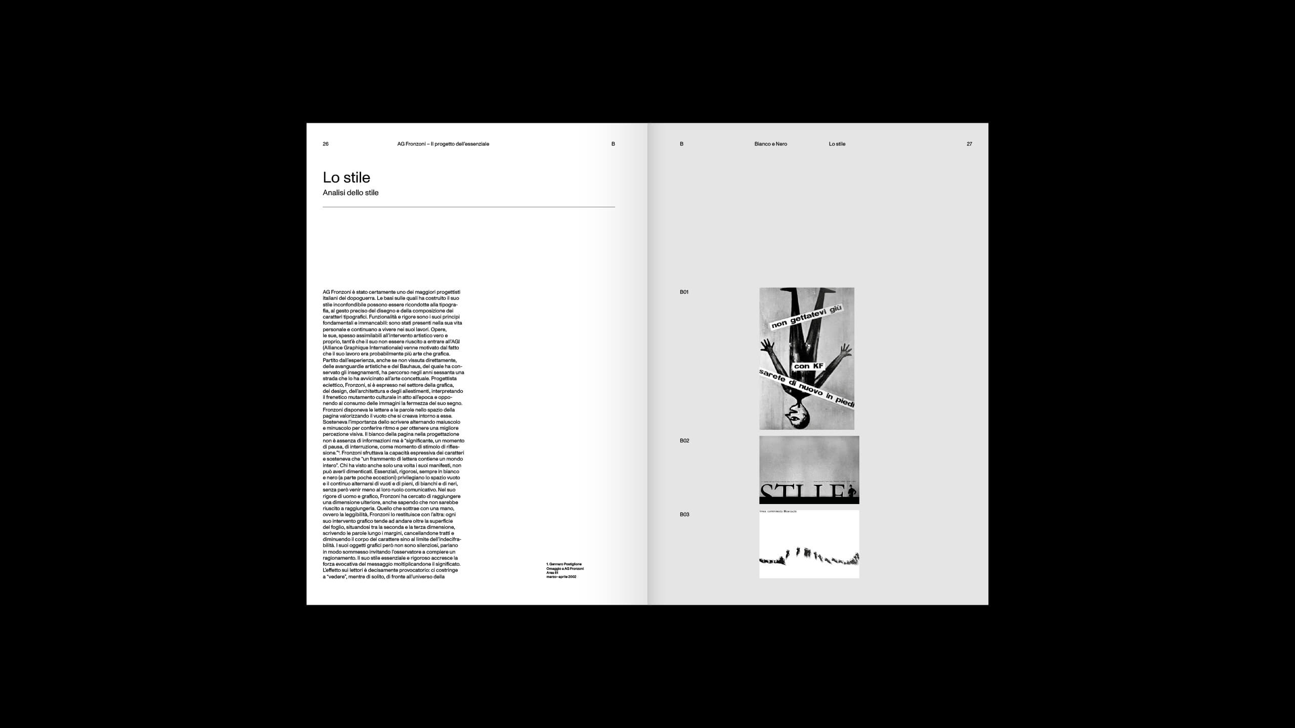 Pagine interne del libro con intervista e immagini