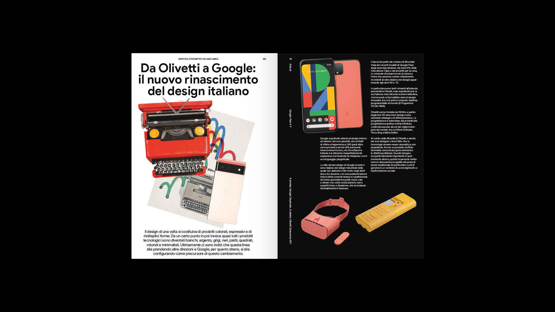 Articolo sul rinascimento del design italiano